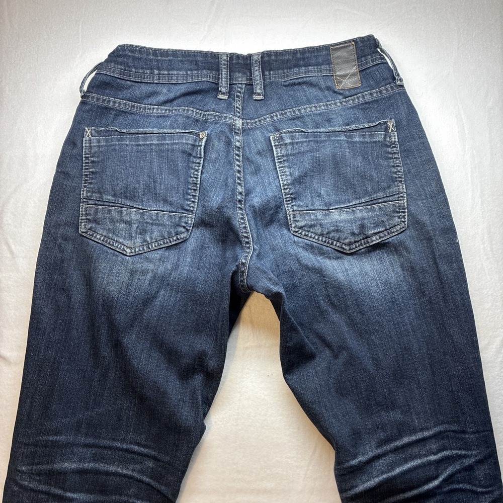 Departwest Trouper Distressed Jeans Mens Tag 30x32 (Fits 30x31) Denim Whiskered - Picture 6 of 13